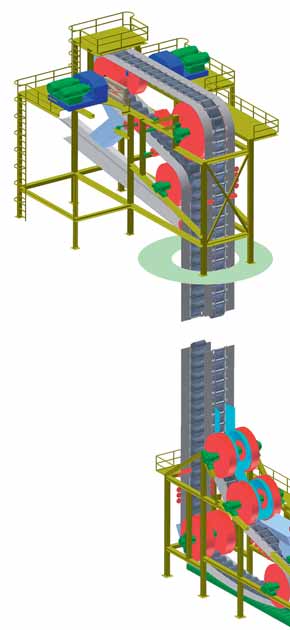 Overcoming limits in vertical conveying